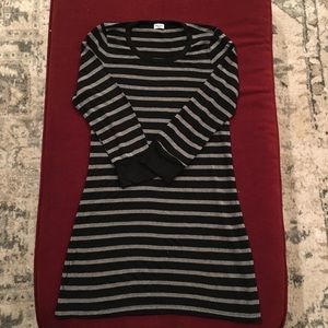 Splendid shirt, 3/4 sleeve, silver and black, S